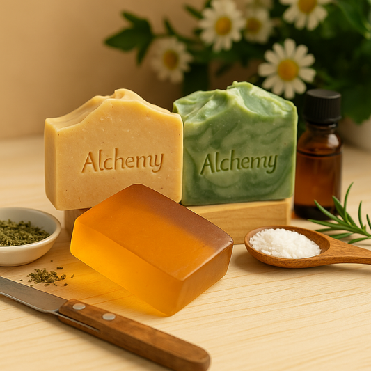 🧼 Diferencias entre el Jabón Artesanal Saponificado en Frío y el Jabón Base de Glicerina (Melt & Pour)