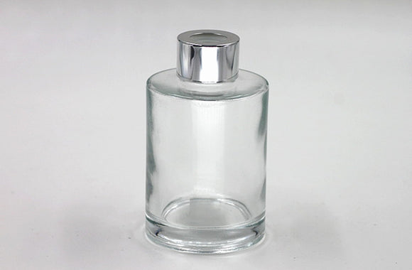 Reed Diffuser Bottles Empty Glass with Caps (Silver) 5 oz