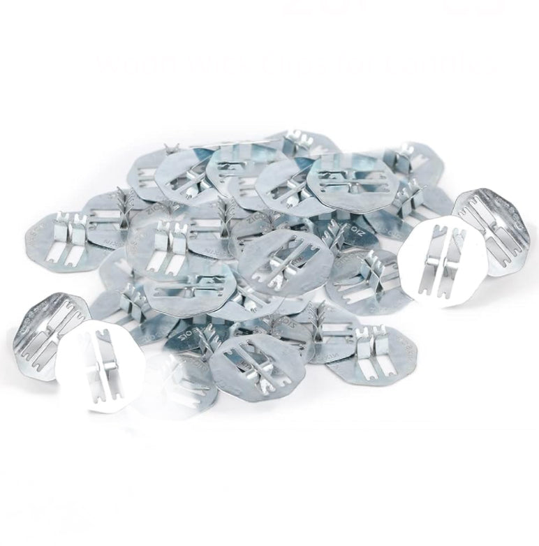 Metal Base Suitable for Wood Wicked Candles (25 PCS)