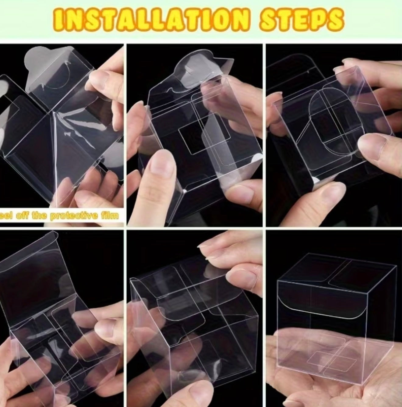 💥DISPONIBLE PRONTO💥 CLEAR PVC GIFT BOX (10 PCS) 2”x2”x2”