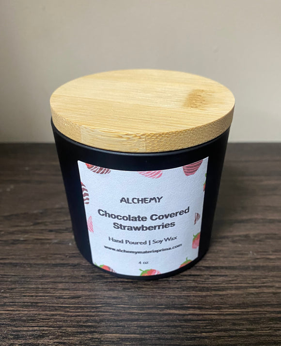 Chocolate Covered Strawberry soy candle 4.0 oz