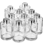 Reed Diffuser Bottles Empty Glass with Caps (Silver) 5 oz