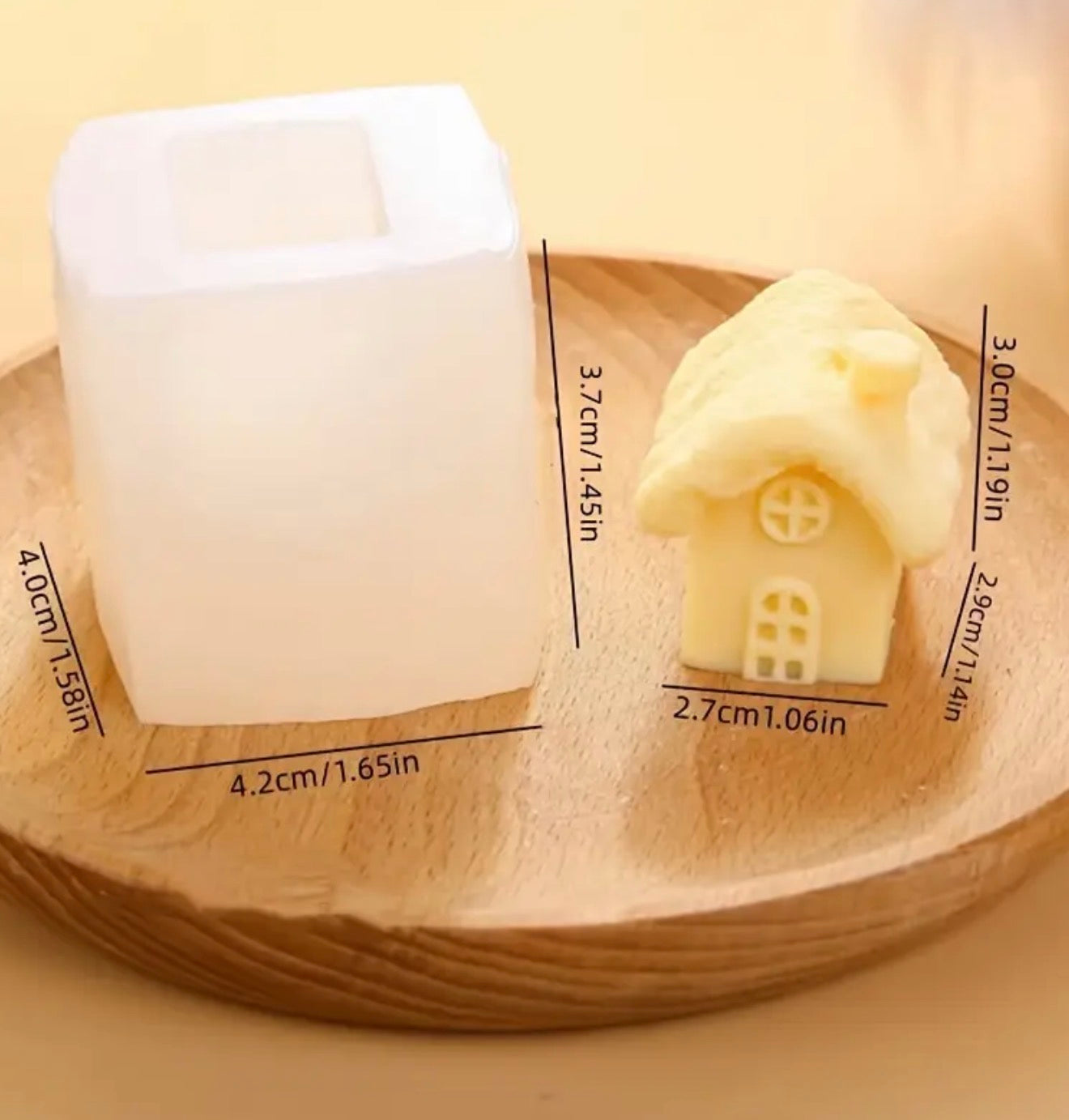 Molde de Silicon Casita 3D