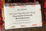 Artisan Handmade Chocolate Covered Strawberries Soap