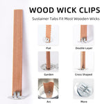 Metal Base Suitable for Wood Wicked Candles (25 PCS)