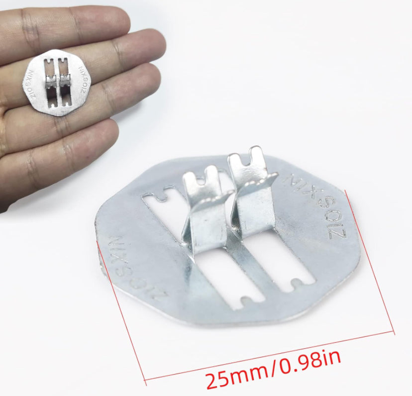 Metal Base Suitable for Wood Wicked Candles (25 PCS)