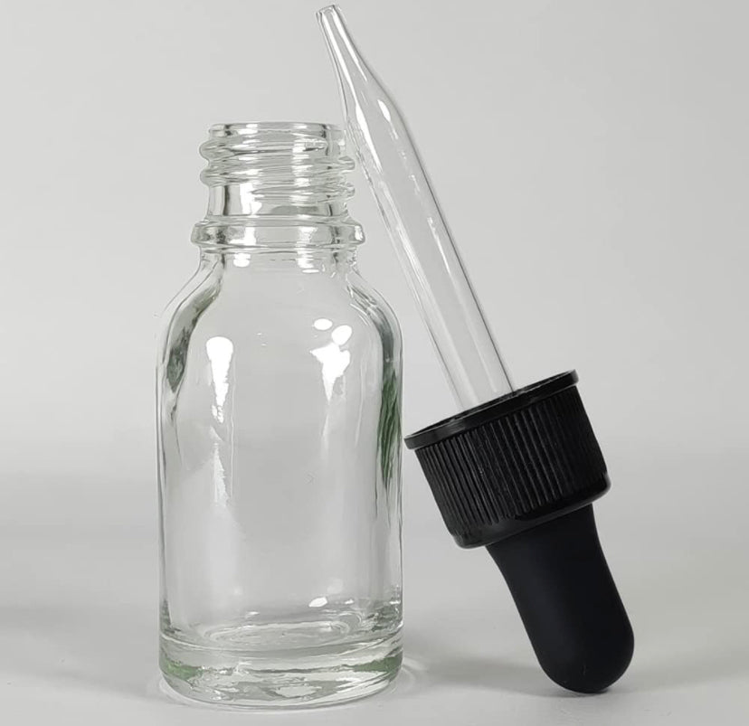 Botellas 0.5 oz con tapas con gotero 12PCS