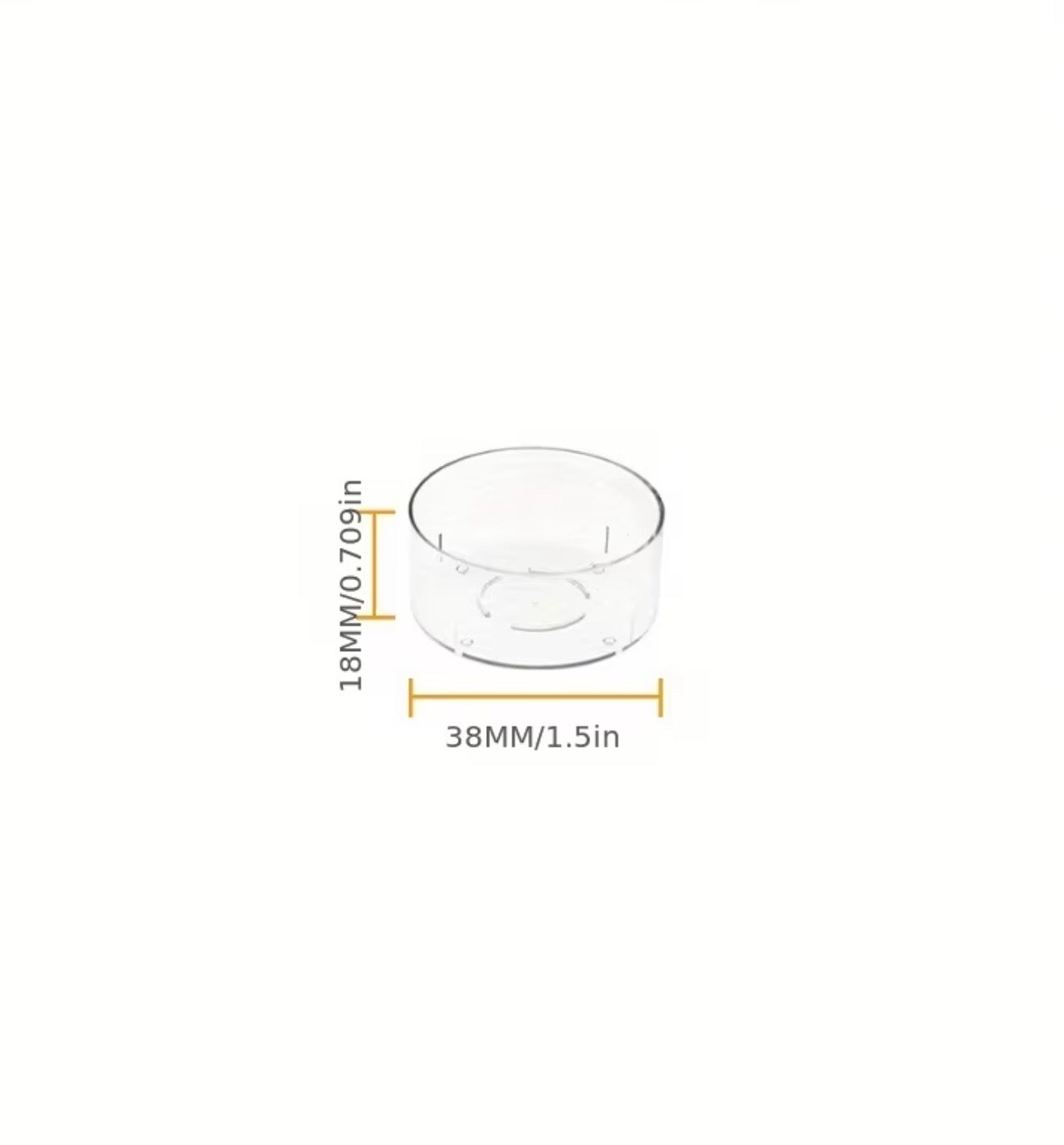 Plastic Tea Light Candle Containers (10 pcs)