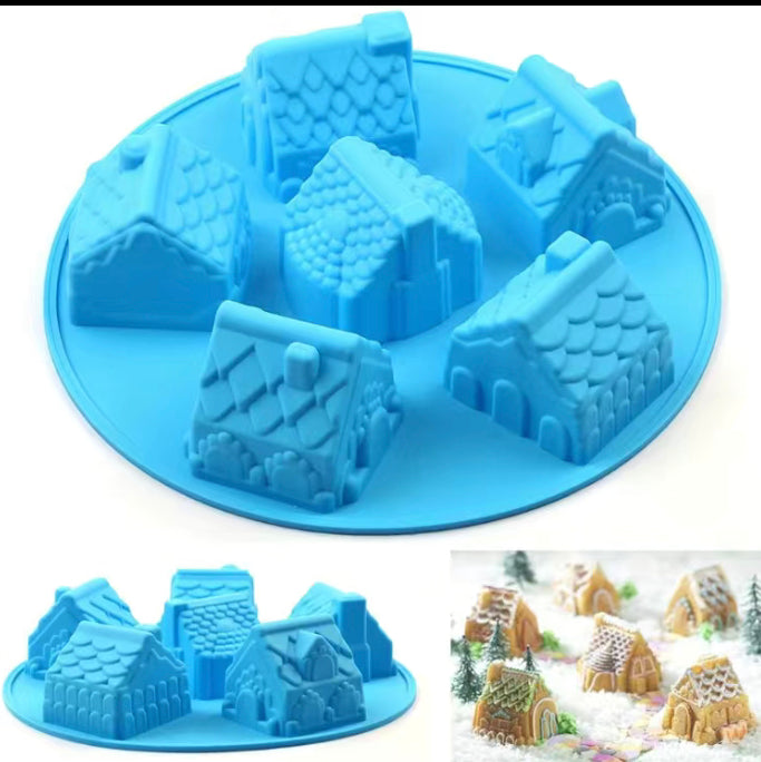 Christmas Houses Silicon Mold
