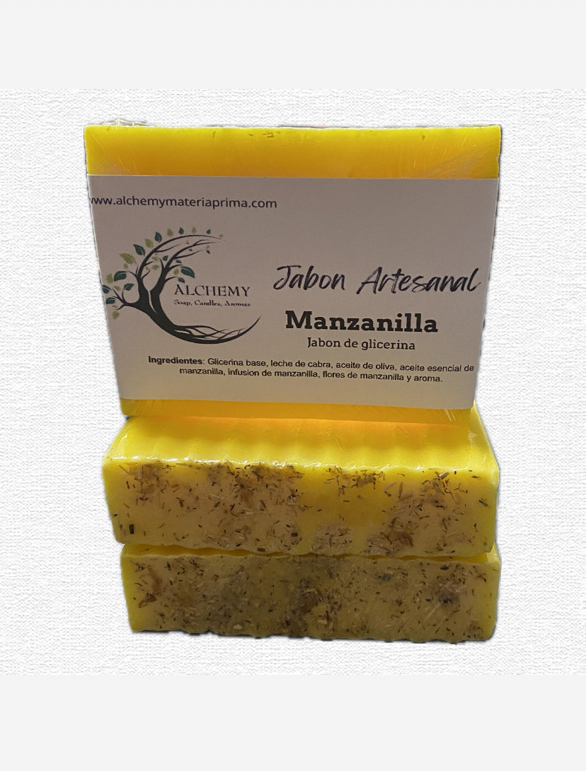 Jabon Artesanal de Glicerina Manzanilla