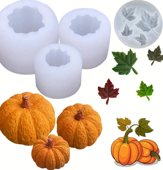 Kit 4 (PCS) Pumpkin and Leaf Mold