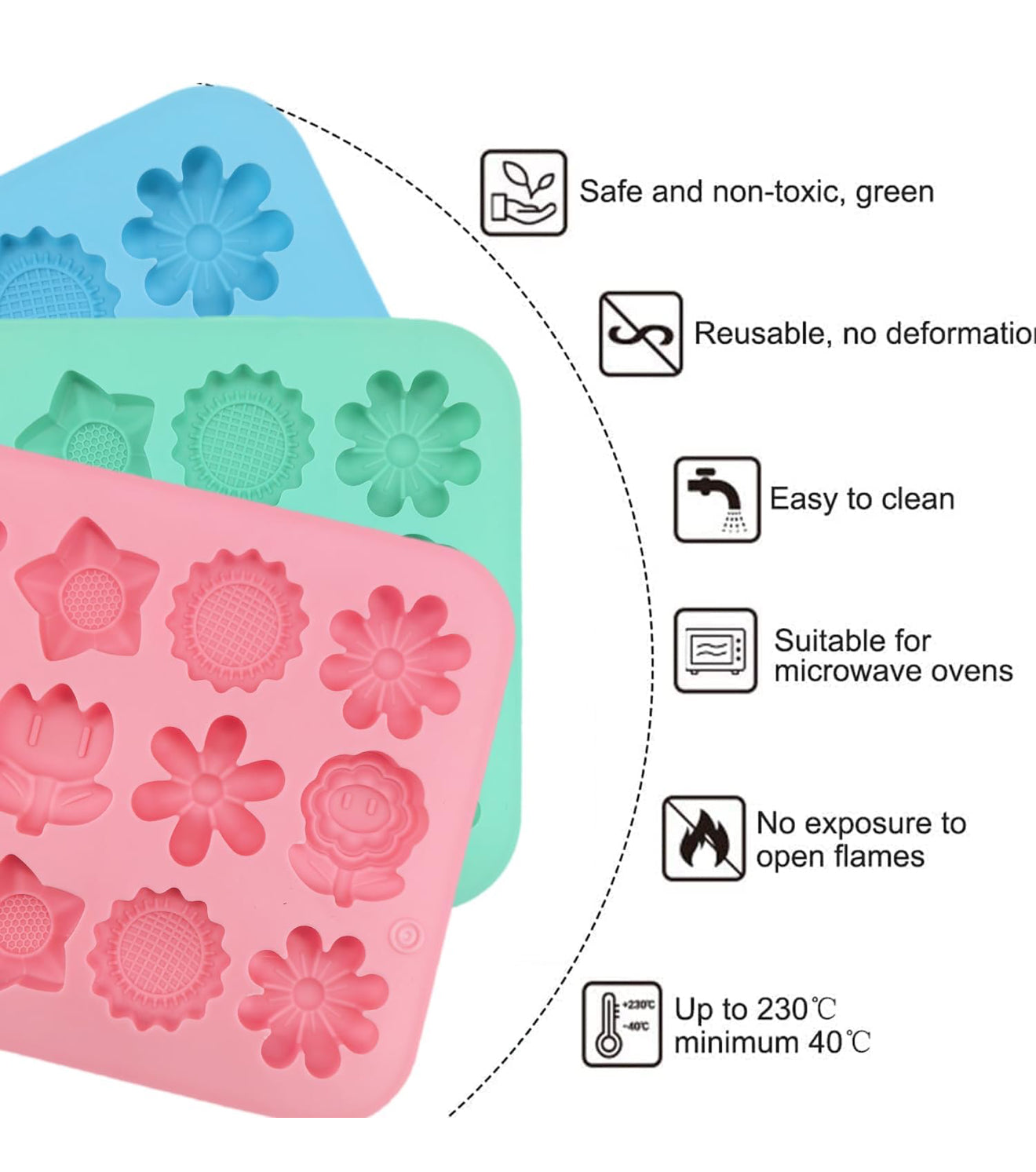 Mix Flowers Silicone Mold