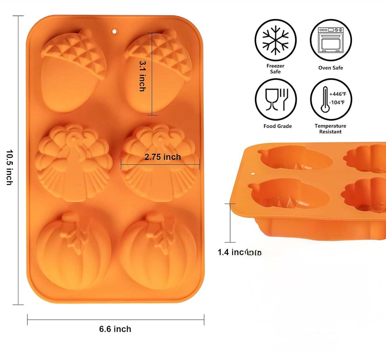 Molde de Silicon de Otoño