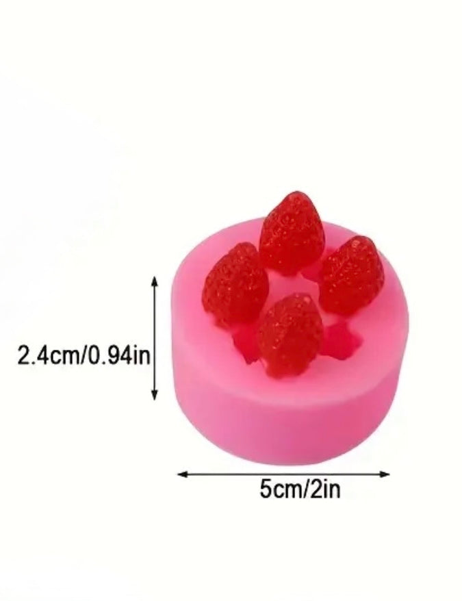 Silicone Mold Strawberry 3D Shape