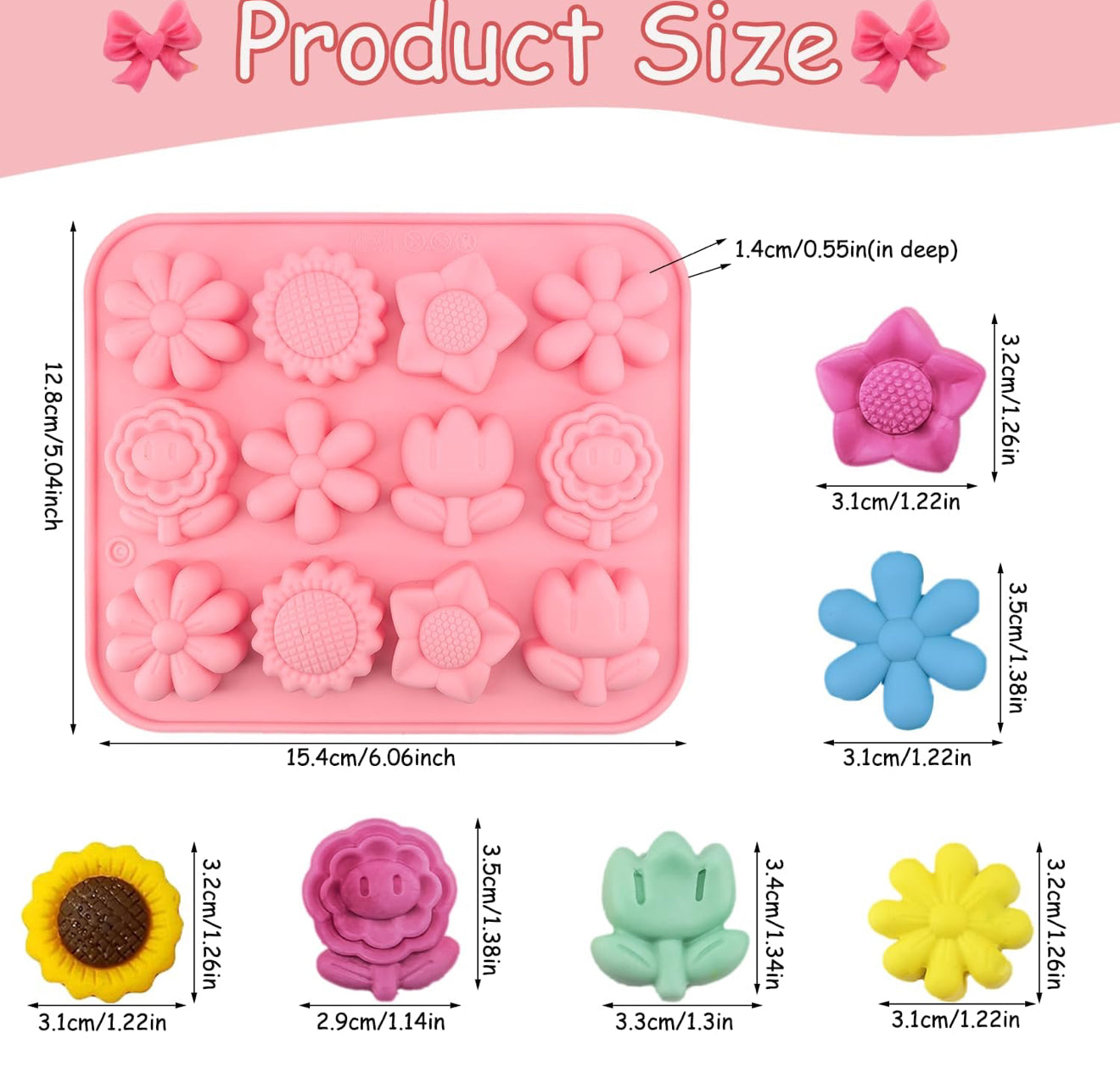Mix Flowers Silicone Mold