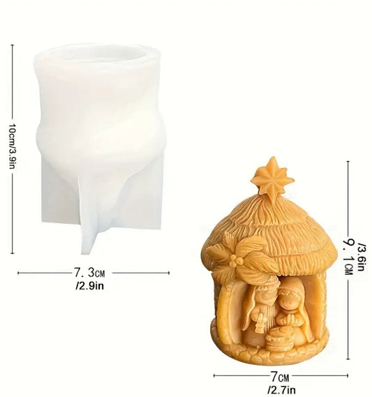 Molde de Silicona Nacimiento De Jesús 3D
