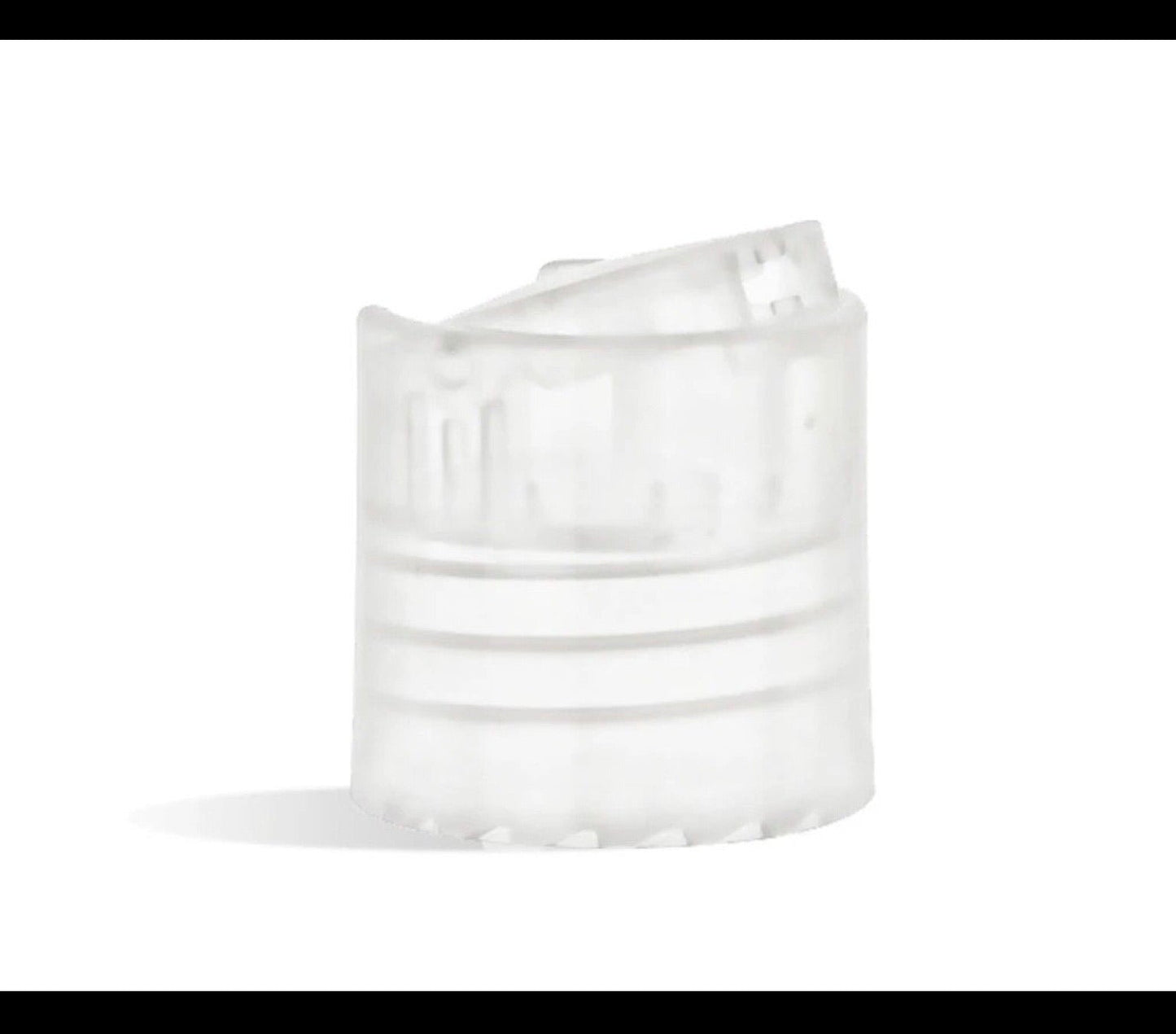 1 oz Clear Round Bullet Plastic Bottle w/ Smooth Disc Top Cap (50 PCS)