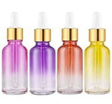 Botellas en cristal  de 1 oz tapa con gotero (Multi-Color) 12 PCS