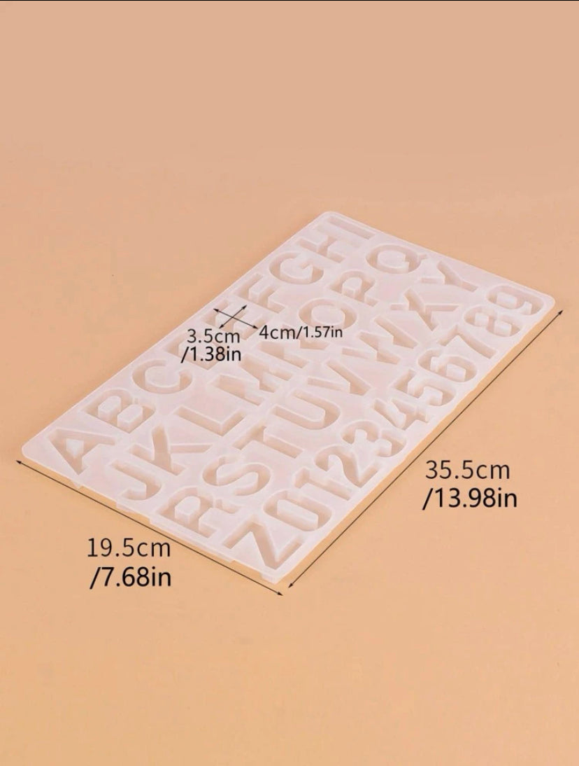 Molde de silicon letras large