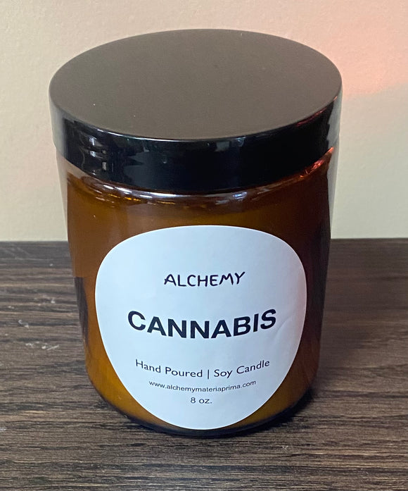 Amber edition Con Aroma a Cannabis Soy candle 8 oz