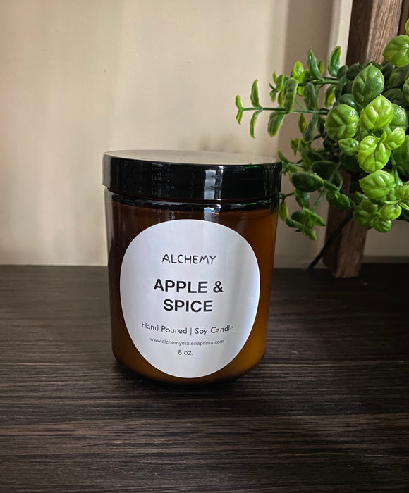 Amber Edition Apple & Spice soy candle 8.0 oz