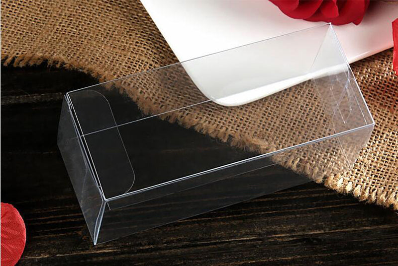CLEAR PVC GIFT BOX (12 PCS) 4x4x8