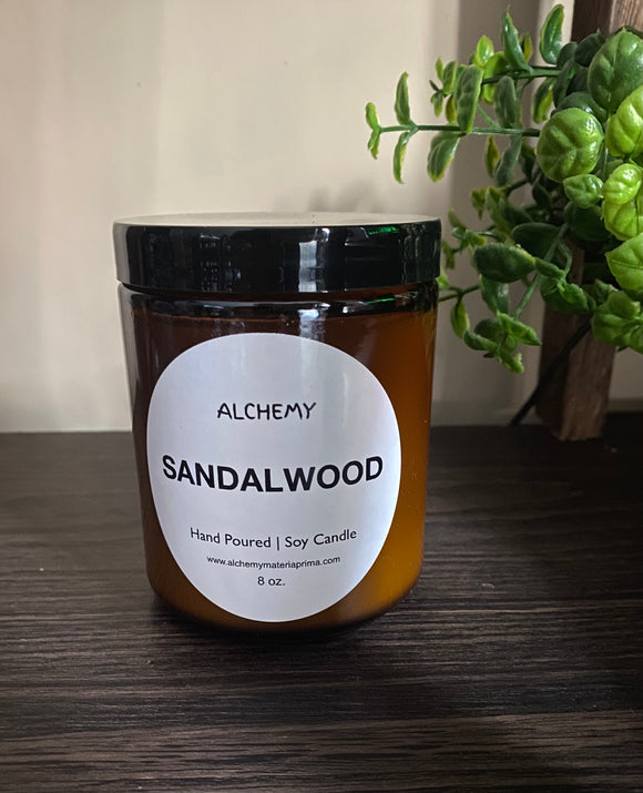 Amber Edition Sandalwood Soy Candle 8.0 oz