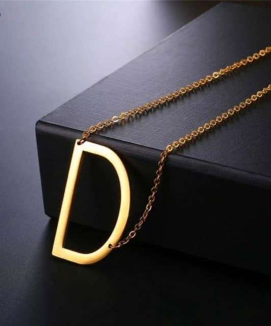 Letters Pendant Necklaces Stainless Steel