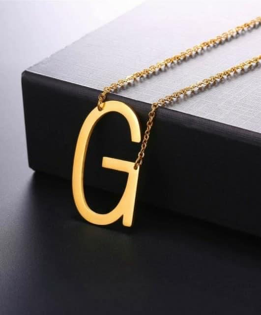 Letters Pendant Necklaces Stainless Steel