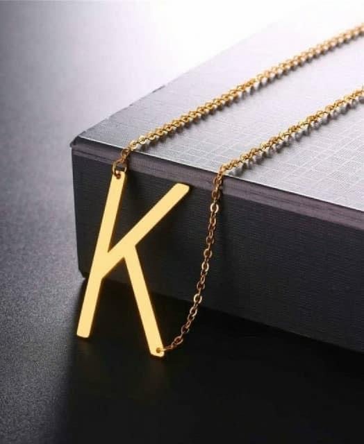 Letters Pendant Necklaces Stainless Steel