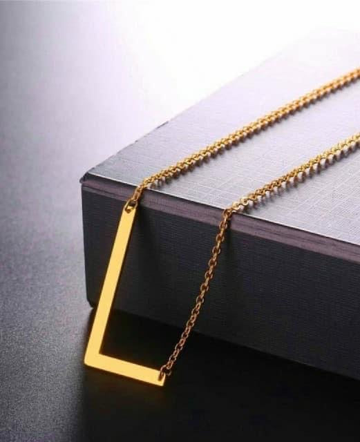 Letters Pendant Necklaces Stainless Steel