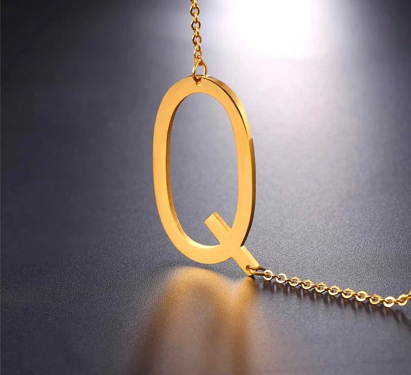 Letters Pendant Necklaces Stainless Steel