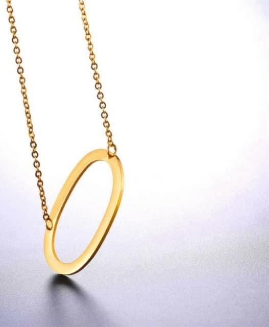 Letters Pendant Necklaces Stainless Steel