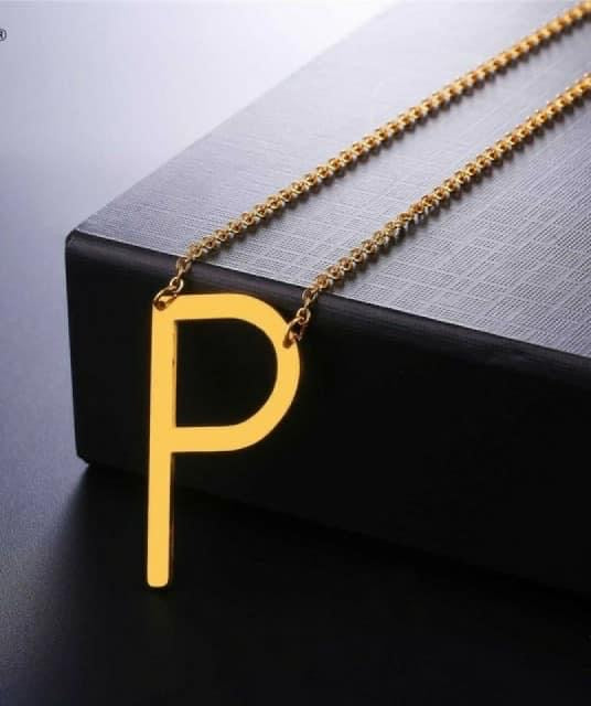Letters Pendant Necklaces Stainless Steel