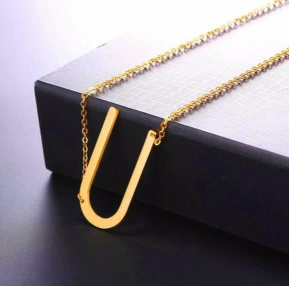 Letters Pendant Necklaces Stainless Steel
