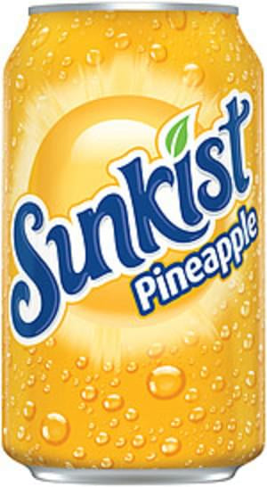 Sunkist Pineapple Soda 12 Onz