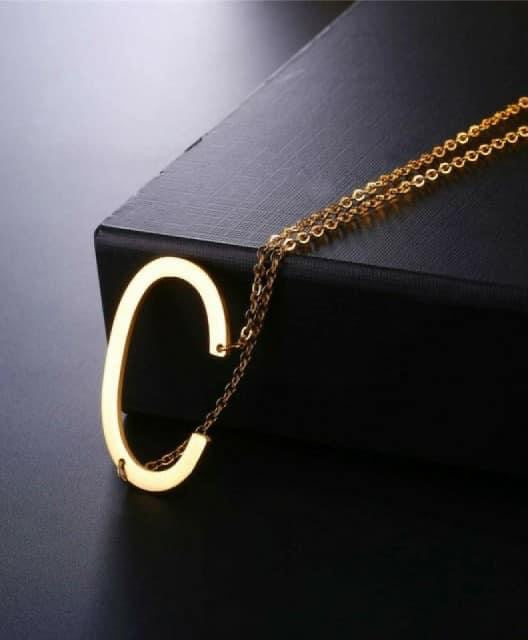 Letters Pendant Necklaces Stainless Steel