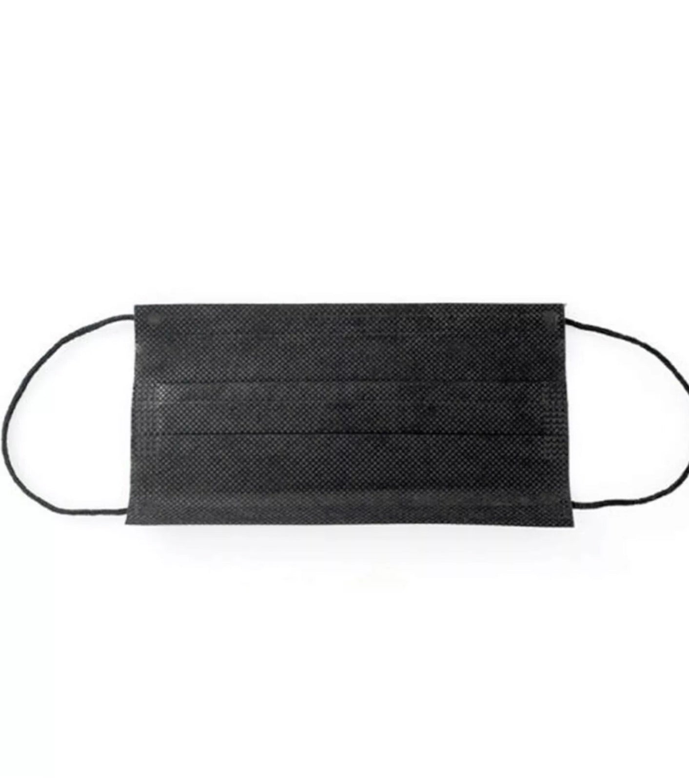 Disposable 3 Layer Mouth/Nose Protective Mask With Ear Loops (Black) 10 PCS