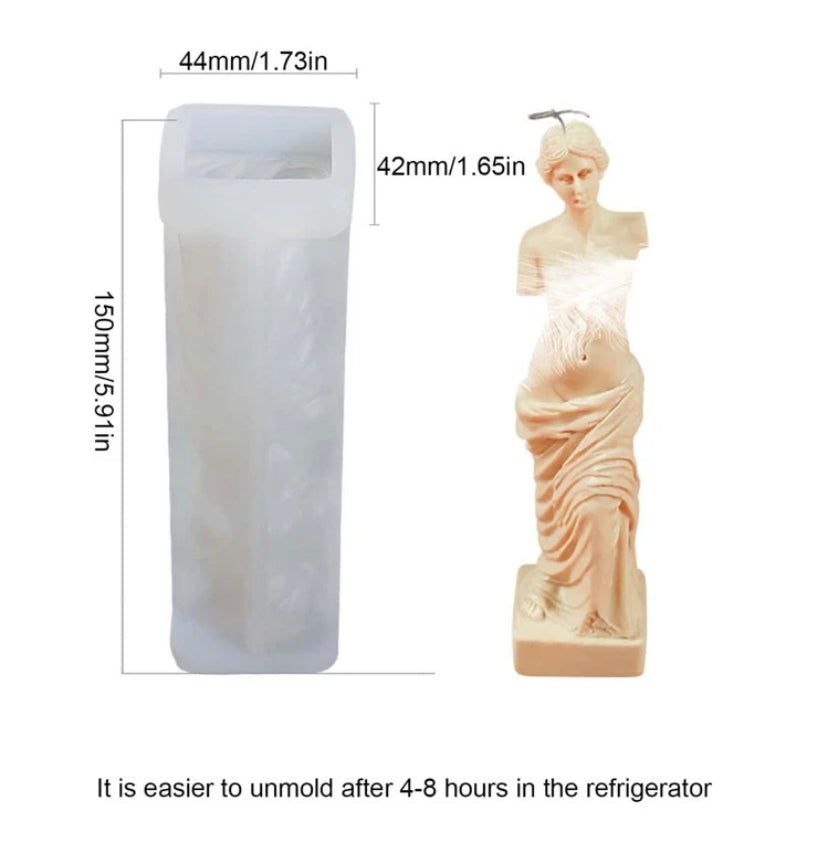 Molde de Silicon de Estatua Griega