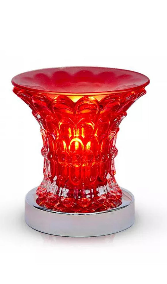 SPA COLLECTION OIL & WAX AROMATIC LAMP WARMER MAZE RED