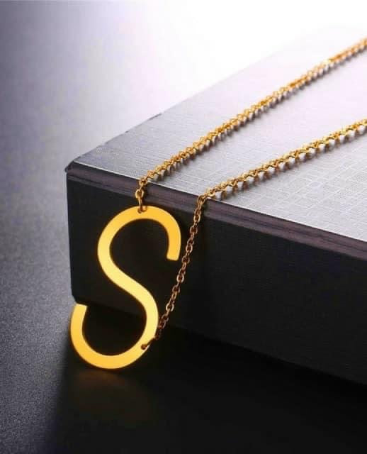 Letters Pendant Necklaces Stainless Steel