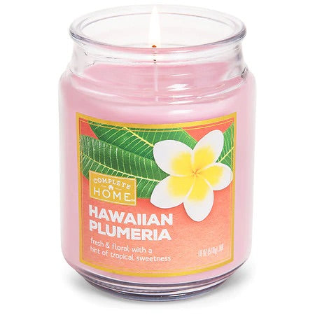 Complete Home Jar Candle Hawaiian Plumeria 18 onz