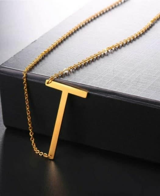 Letters Pendant Necklaces Stainless Steel