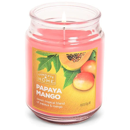 Complete Home Jar Candle Papaya Mango 18 onz
