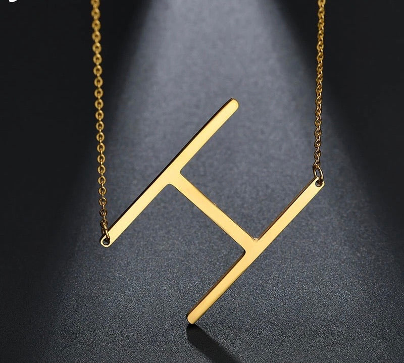 Letters Pendant Necklaces Stainless Steel