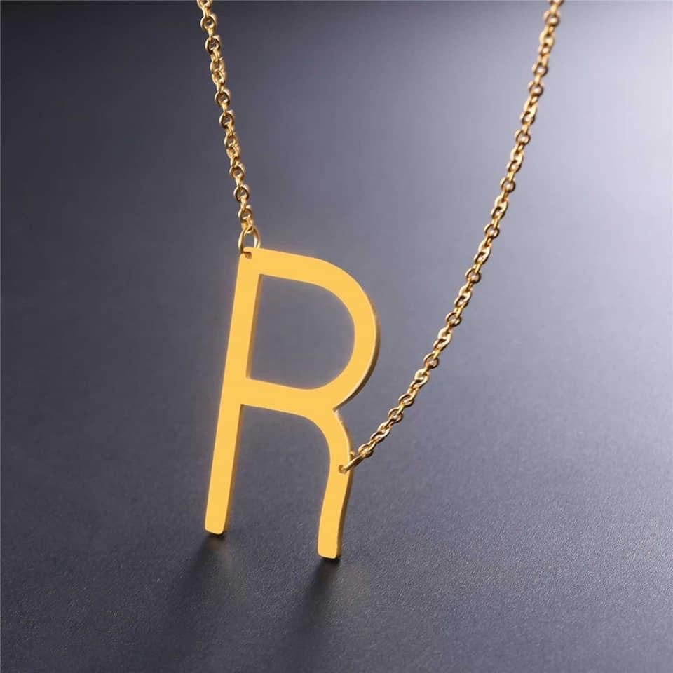 Letters Pendant Necklaces Stainless Steel