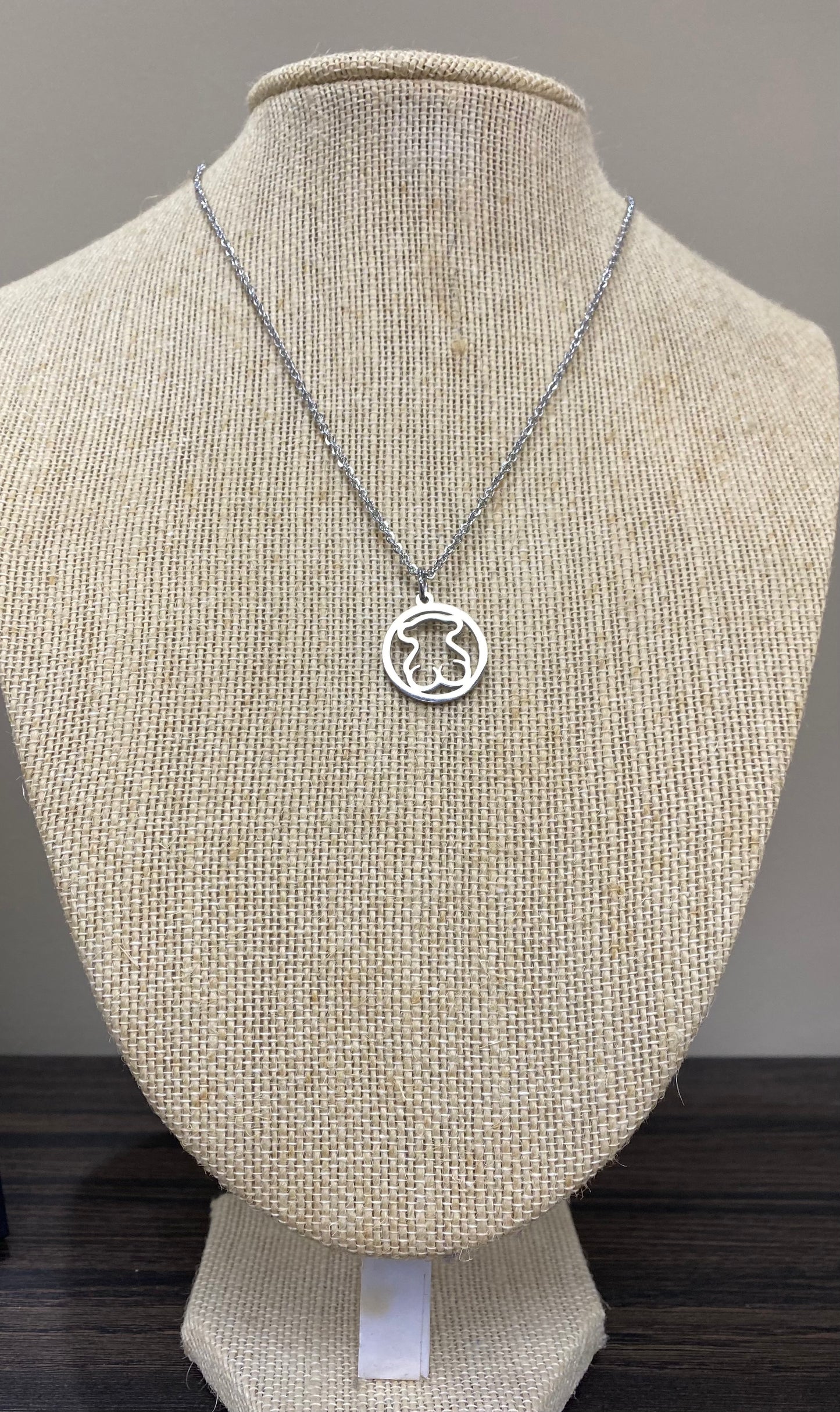 Stainless Steel Bear Silver