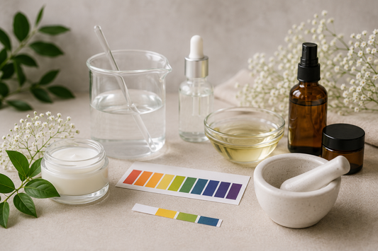 Rangos de pH en cosmética artesanal: guía según el tipo de producto