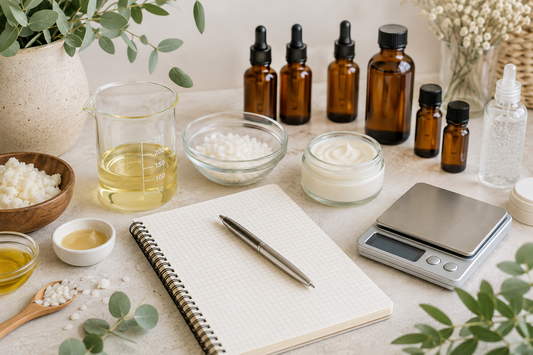 Cómo crear una fórmula cosmética: porcentajes, gramos y el famoso 100 %