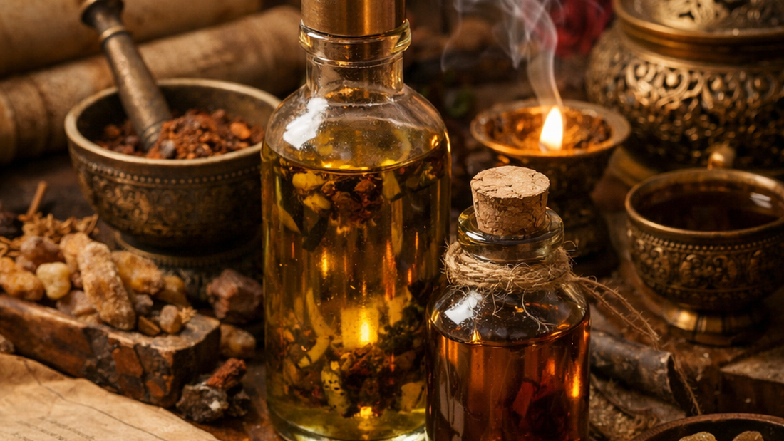 🌿 Aceites Sagrados y Mezclas Aromáticas Legendarias